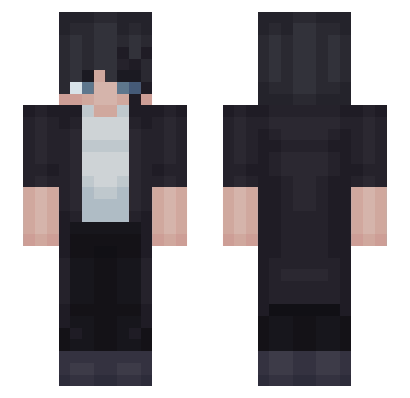 Simply_Star Minecraft skin, front and back view