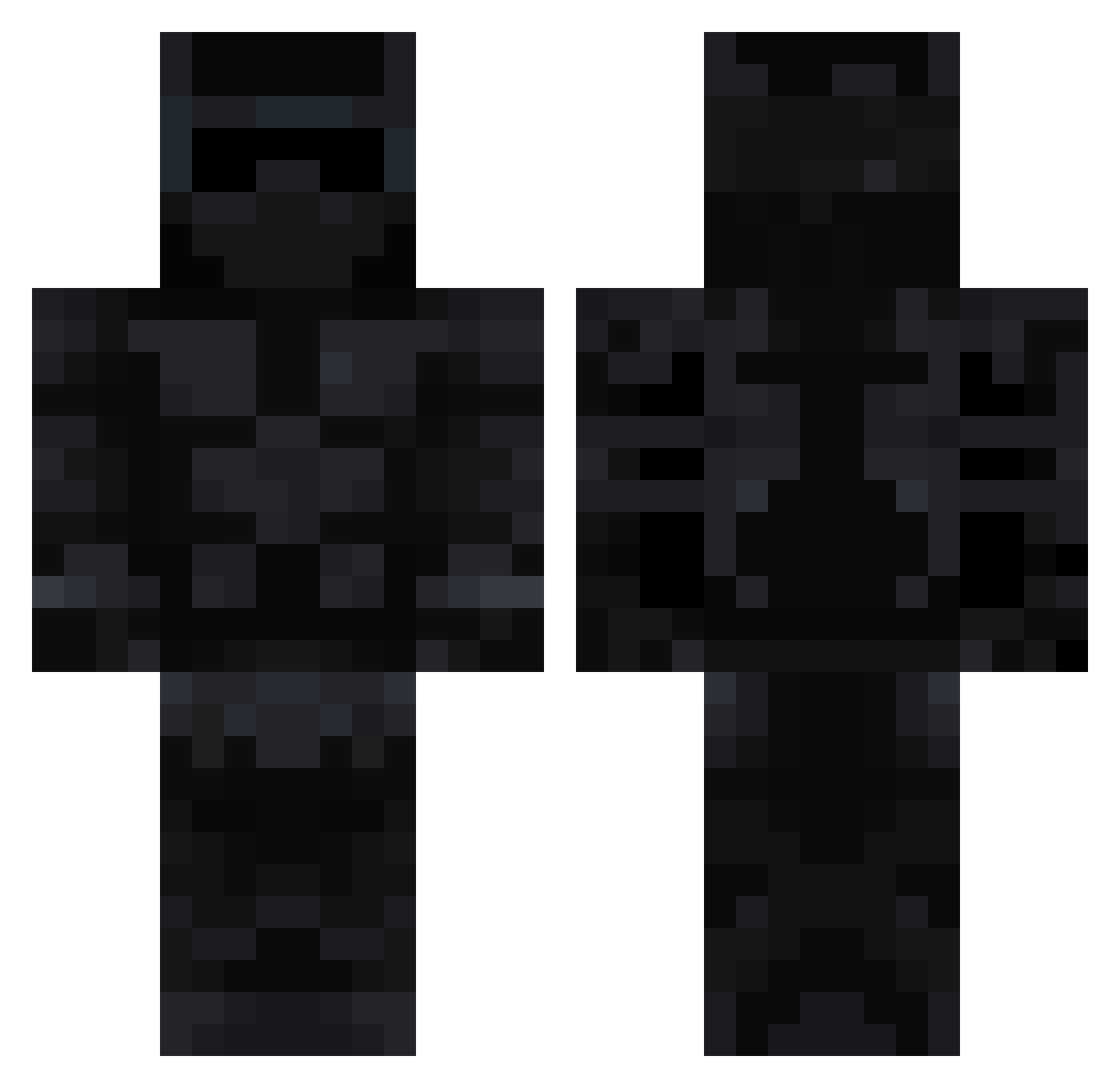 GreckoKojack Minecraft skin, front and back view