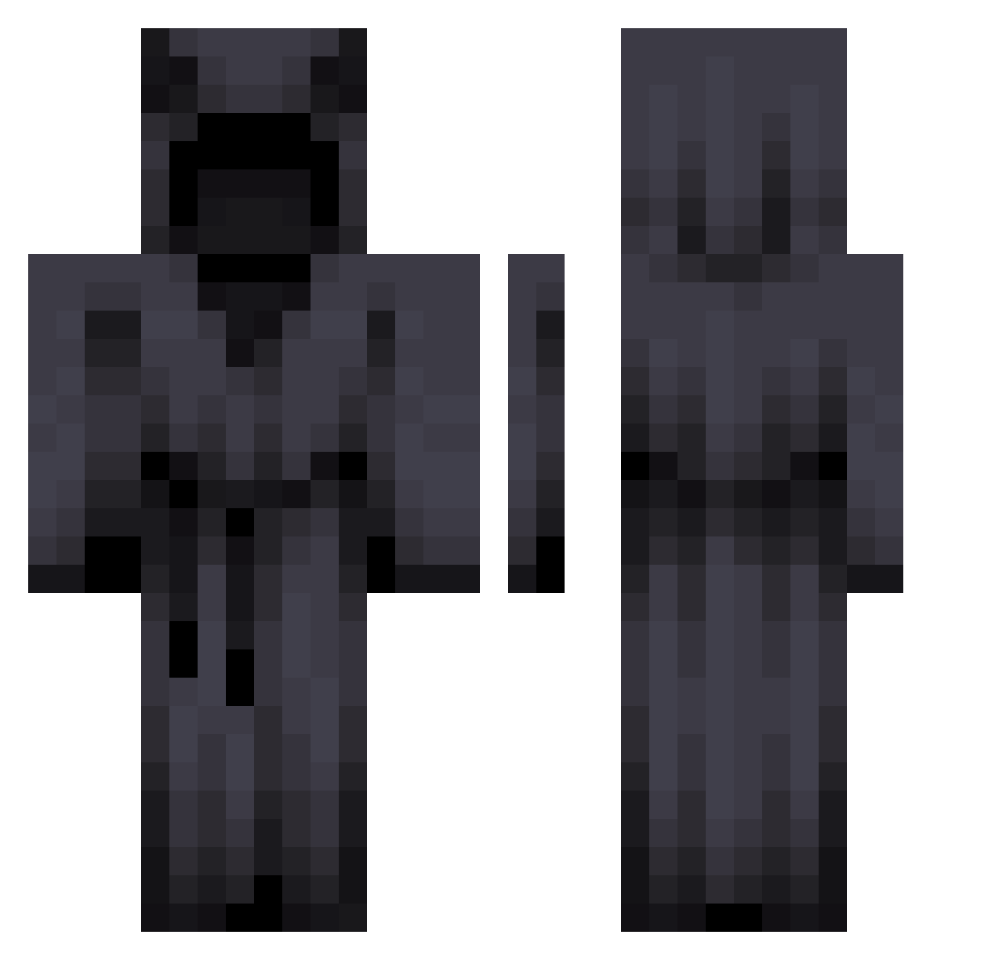 CanyX_X Minecraft skin, front and back view