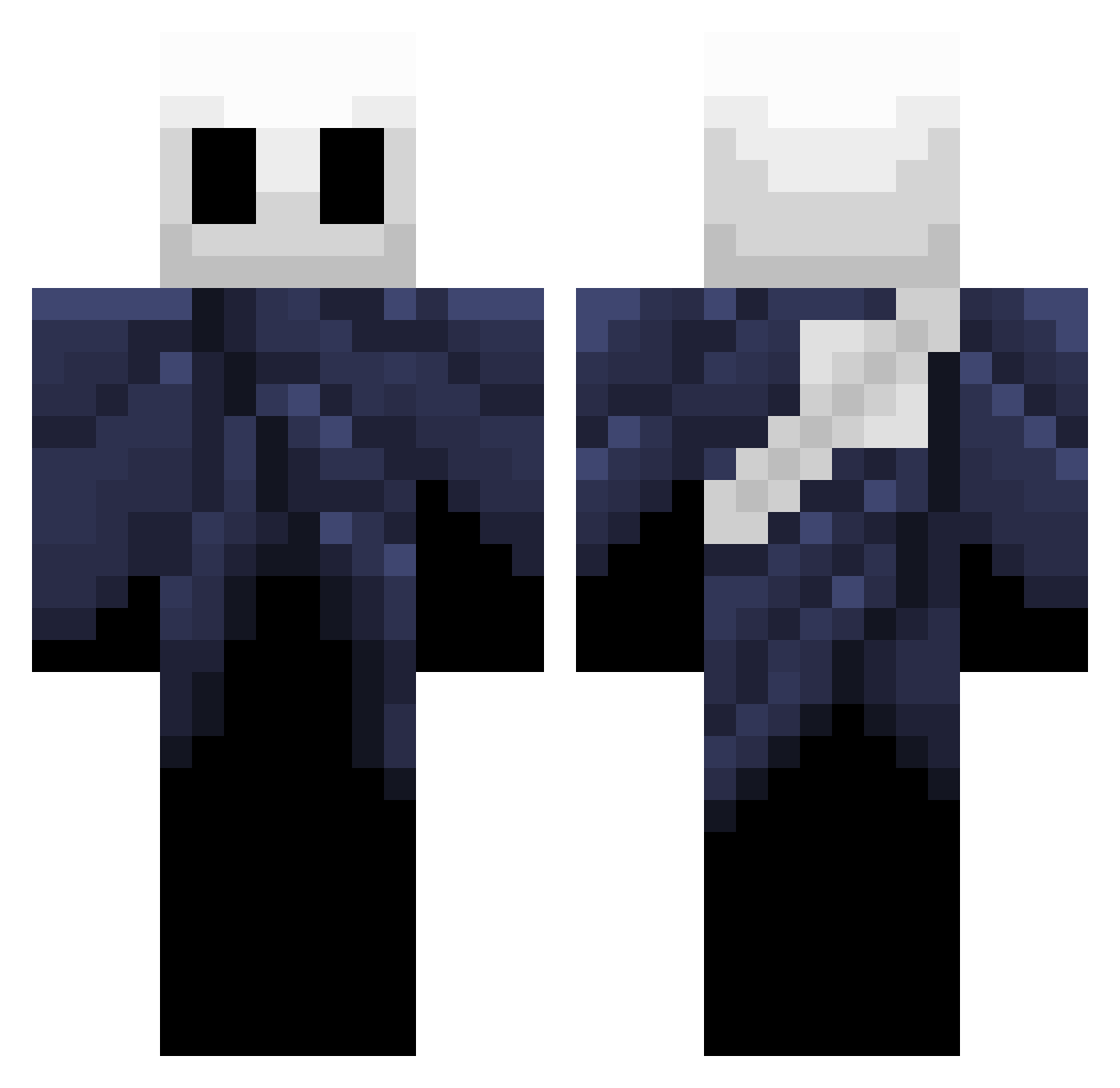 MrTafalla Minecraft skin, front and back view