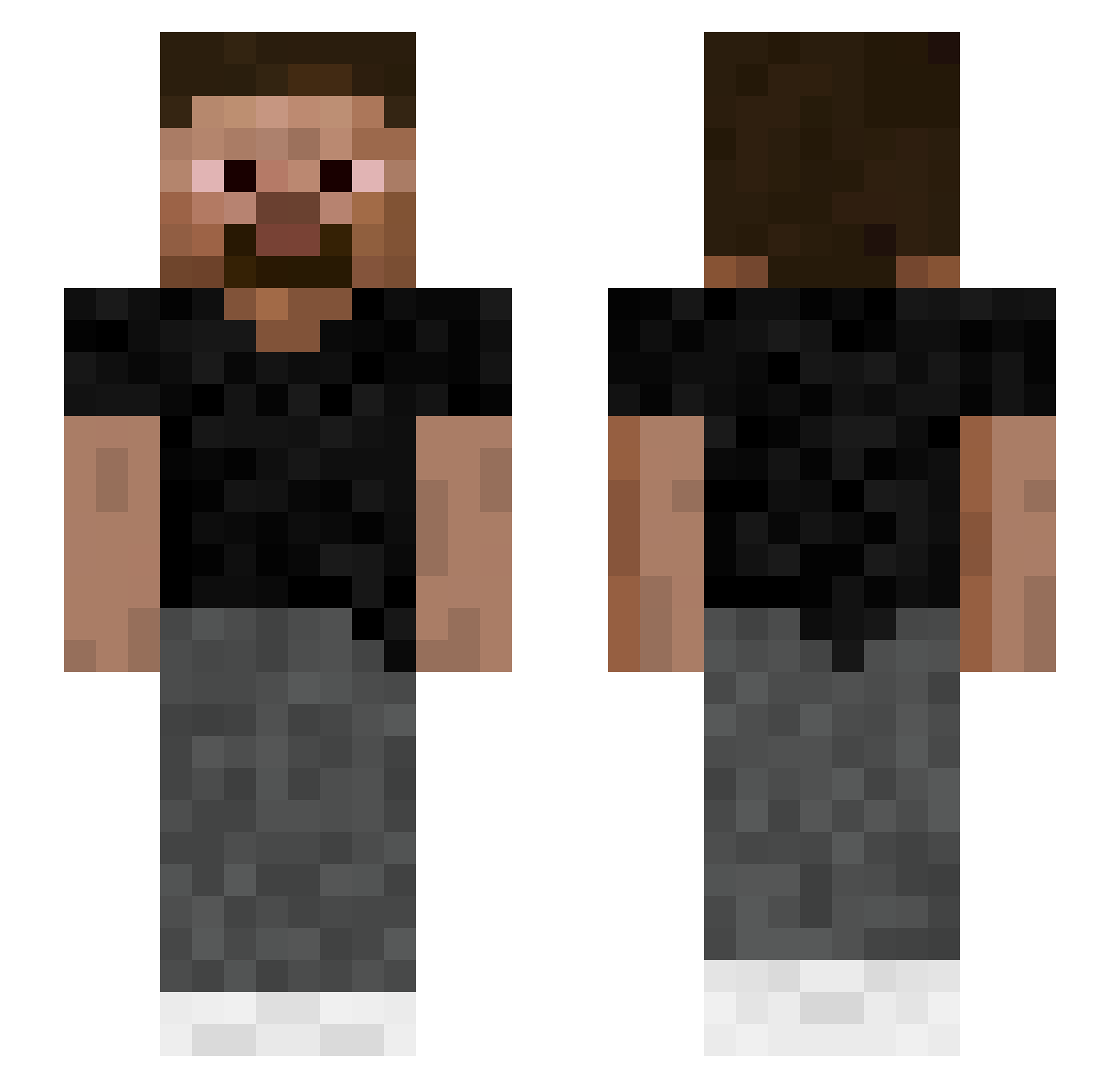 lolgeta147R Minecraft skin, front and back view