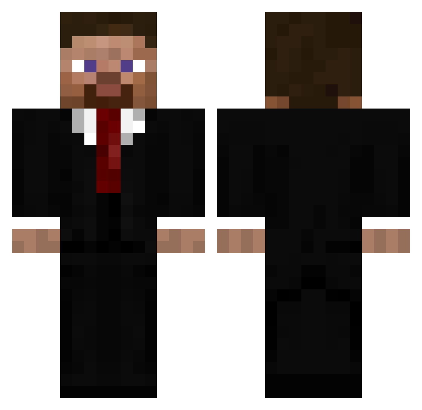 ProdemsMakias Minecraft skin, front and back view