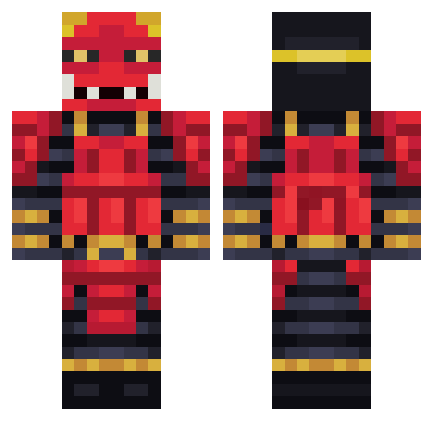 ps_flacko Minecraft skin, front and back view