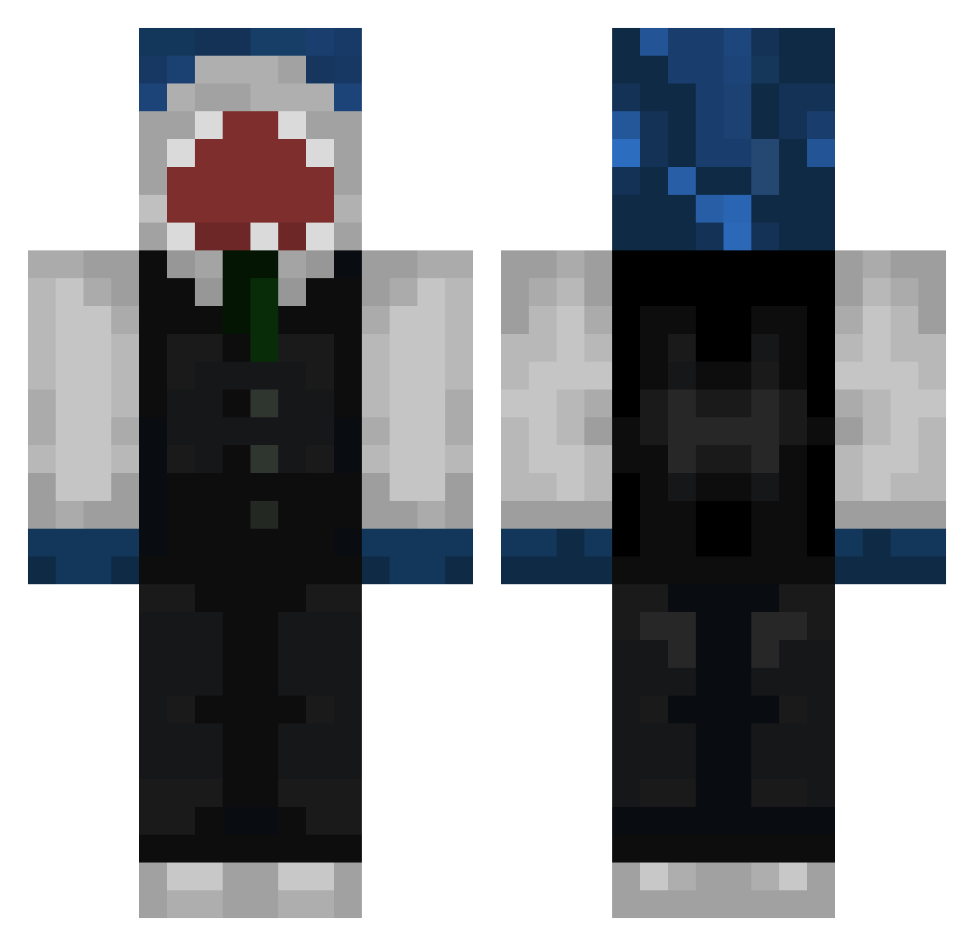 TetroZ05 Minecraft skin, front and back view