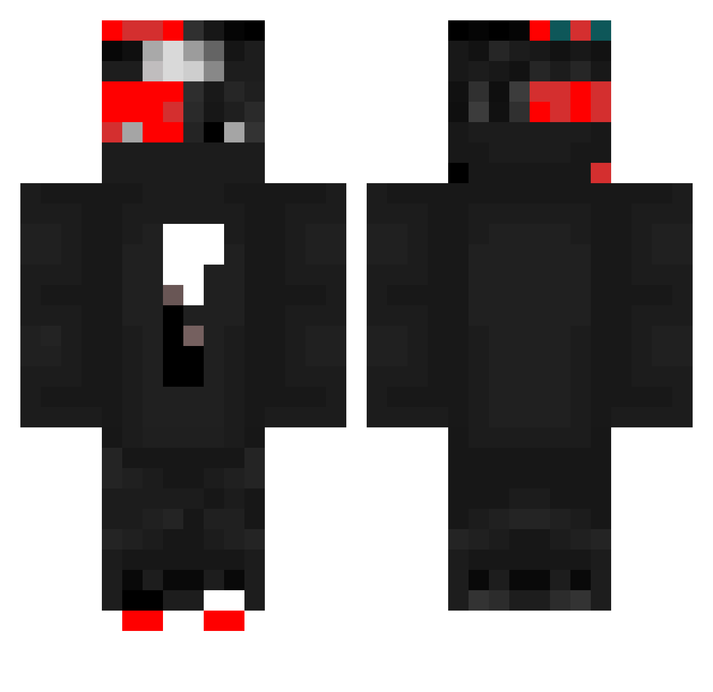 Xalixo_ Minecraft skin, front and back view