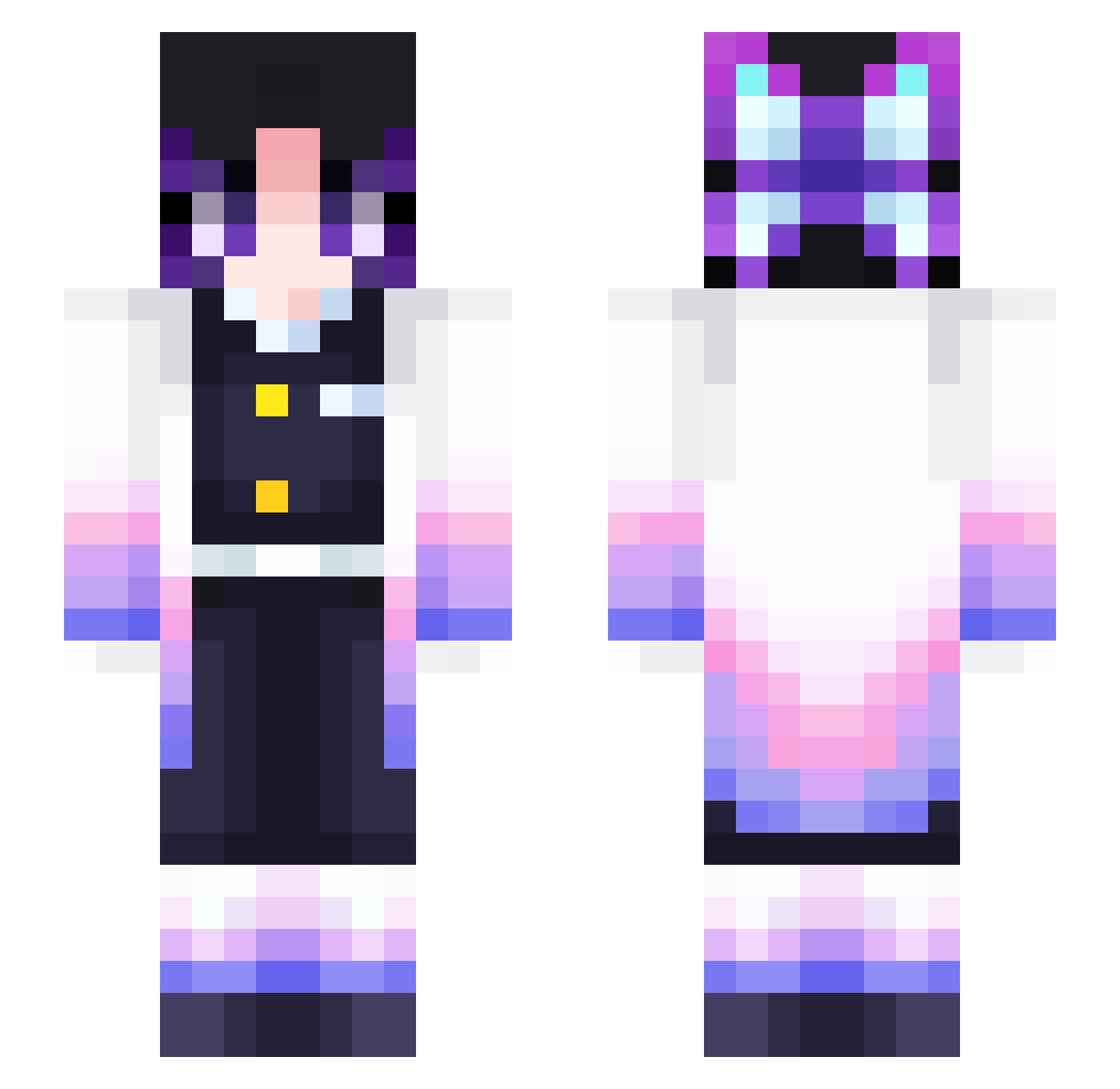 Carrot_Lady99 Minecraft skin, front and back view