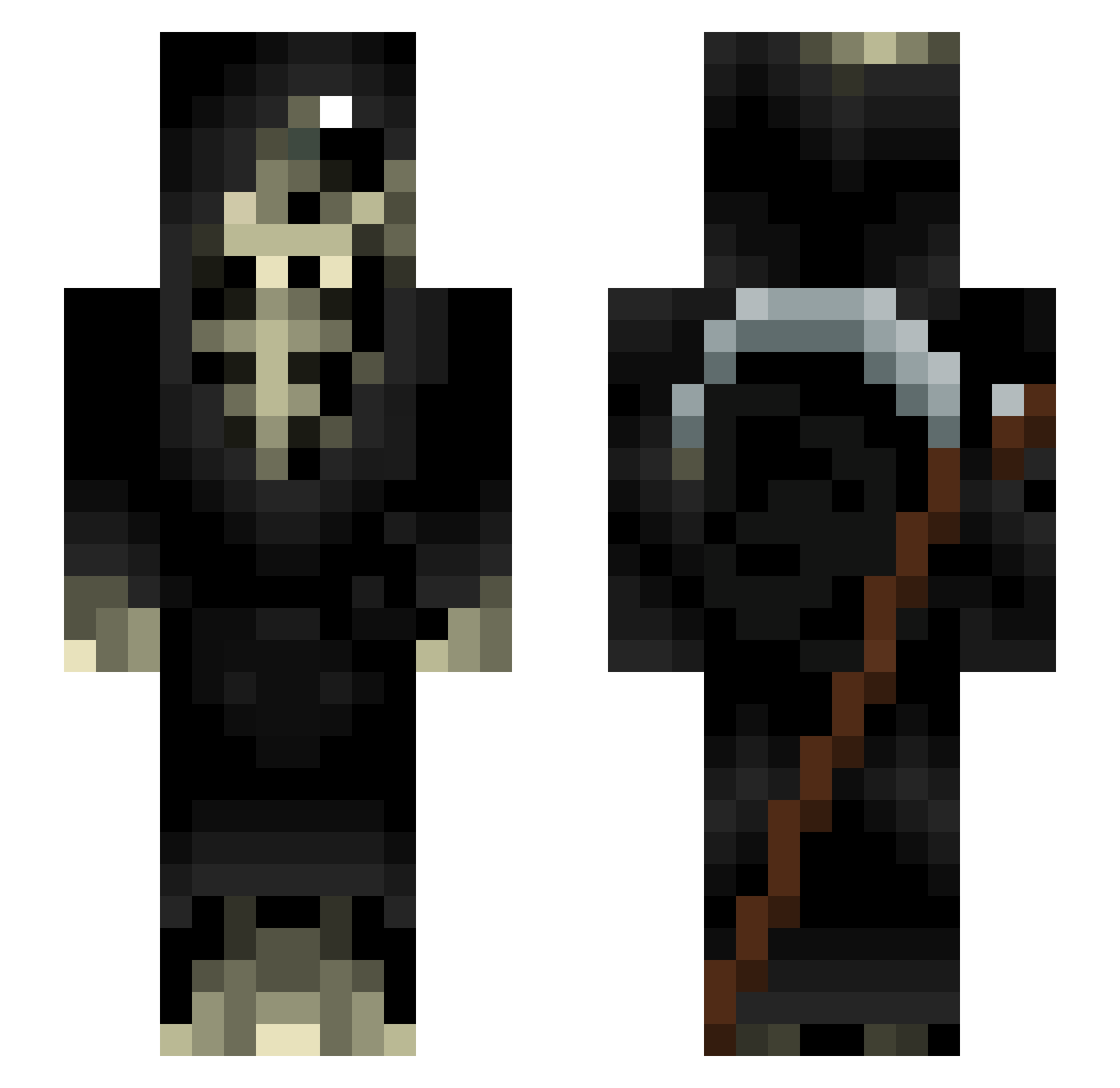 desecrated - scythe Minecraft skin