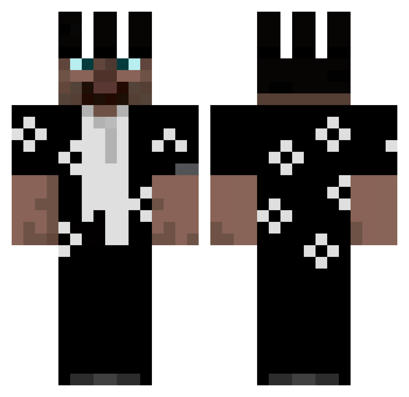 G6HexBlade Minecraft skin, front and back view