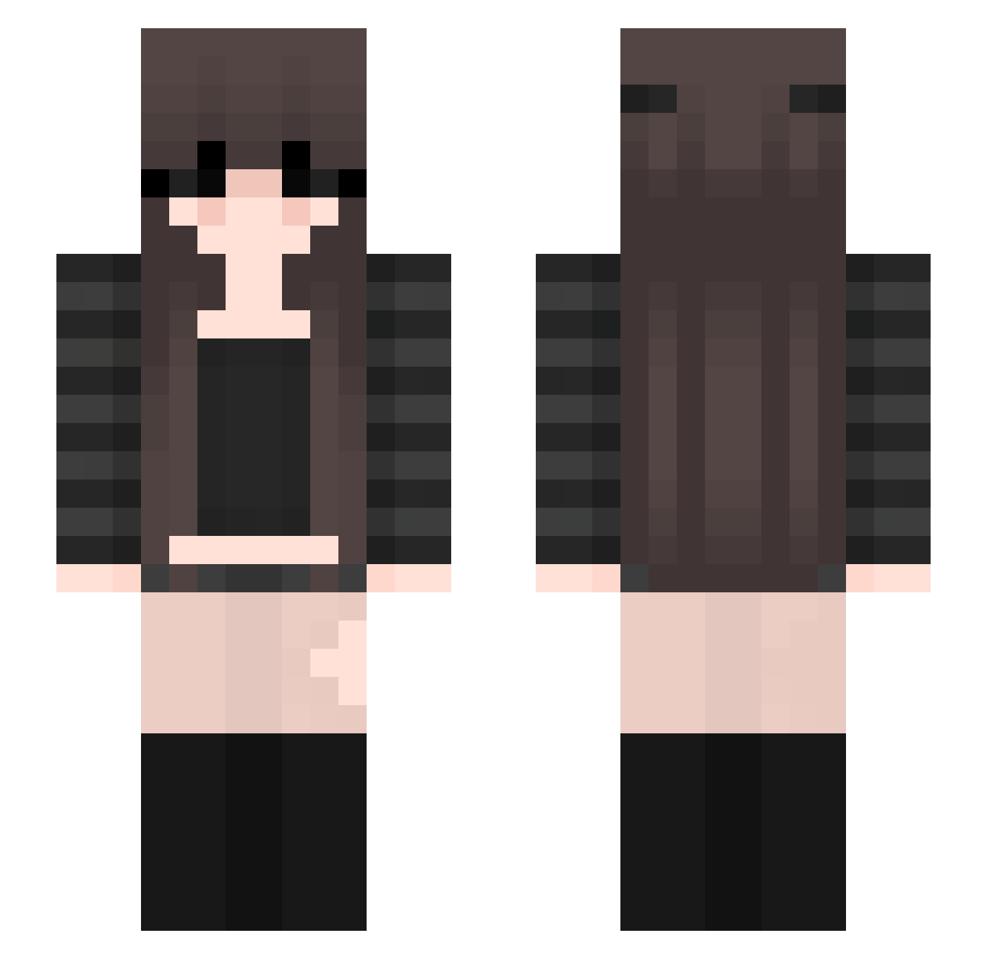 liindsay Minecraft skin, front and back view