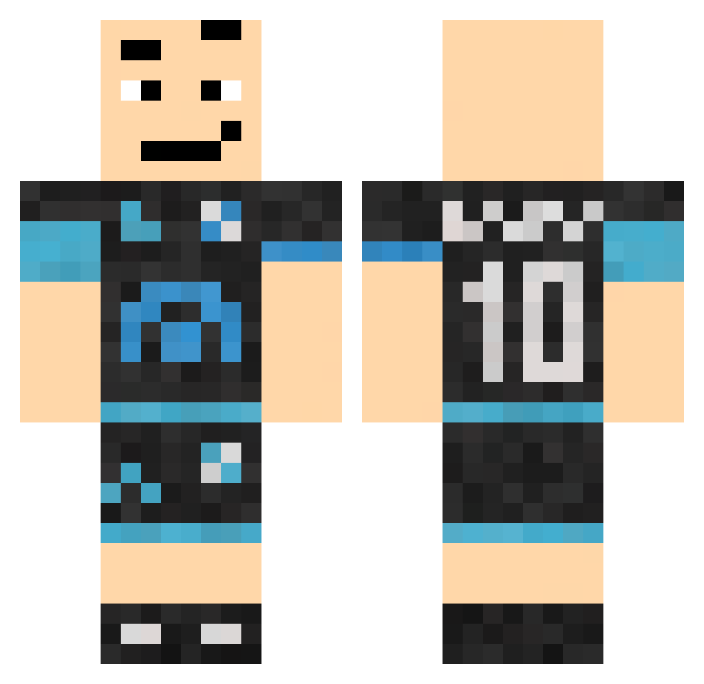 Gomez____ Minecraft skin, front and back view