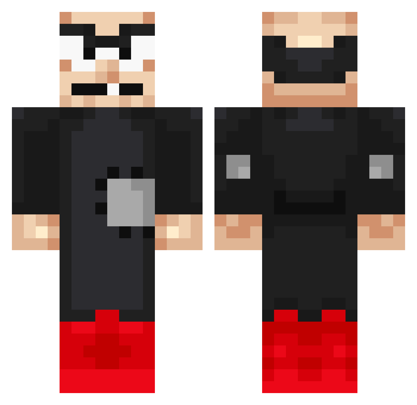 erinlidl Minecraft skin, front and back view