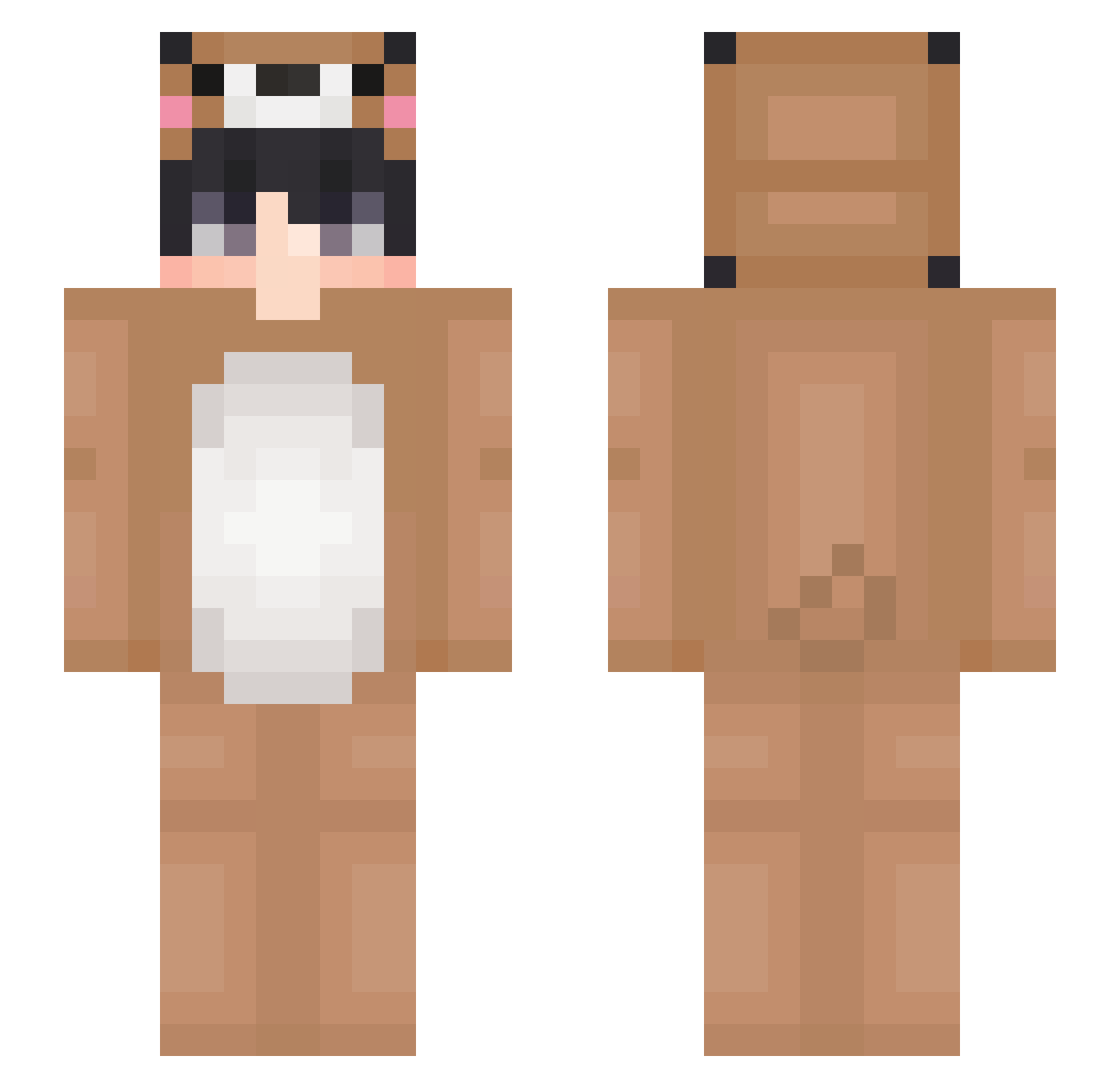 Docin Minecraft skin, front and back view