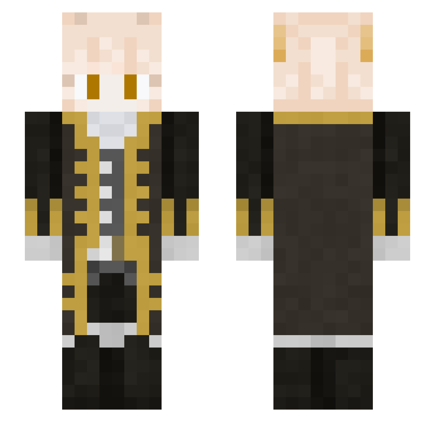 0558 Minecraft skin, front and back view