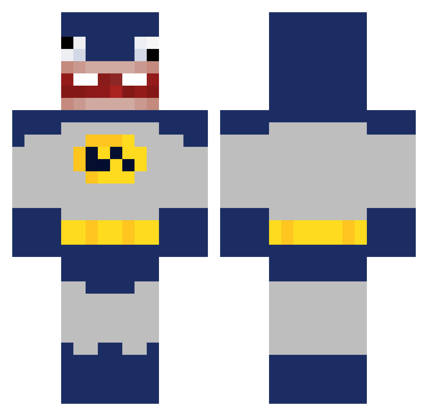 XiaoLiu05 Minecraft skin, front and back view