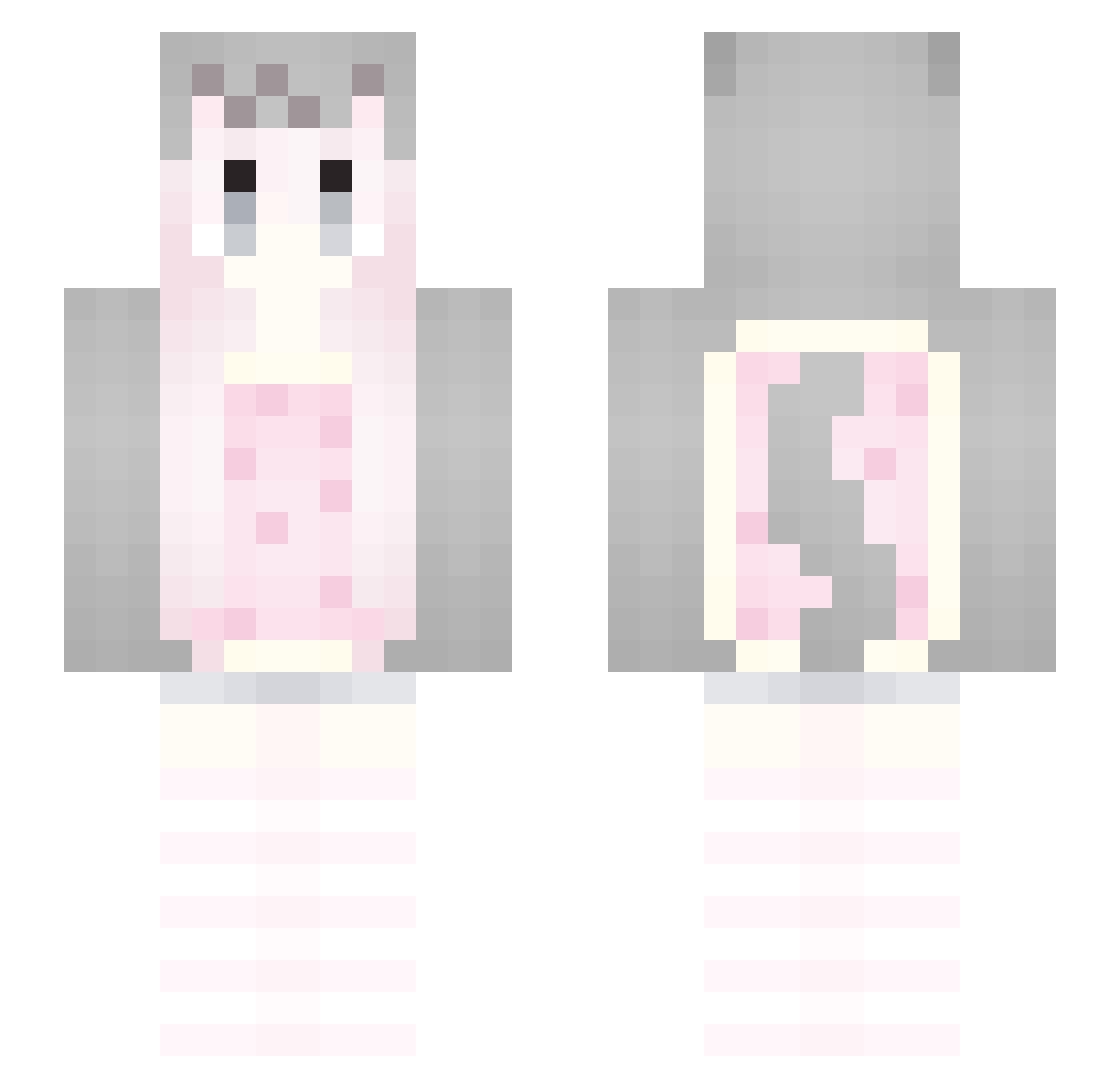 sophiamnt Minecraft skin, front and back view