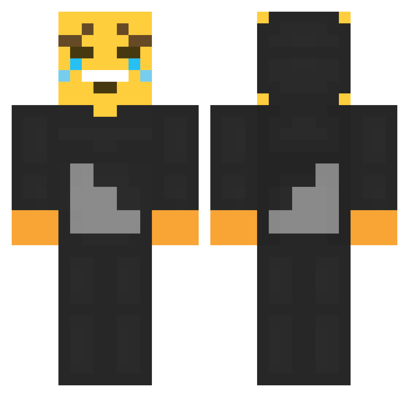 gabsus_ Minecraft skin, front and back view
