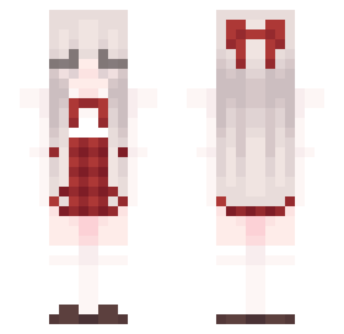 ssc0126 Minecraft skin, front and back view