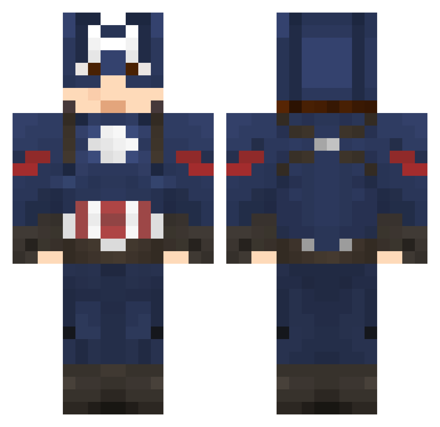 Kou_0328 Minecraft skin, front and back view