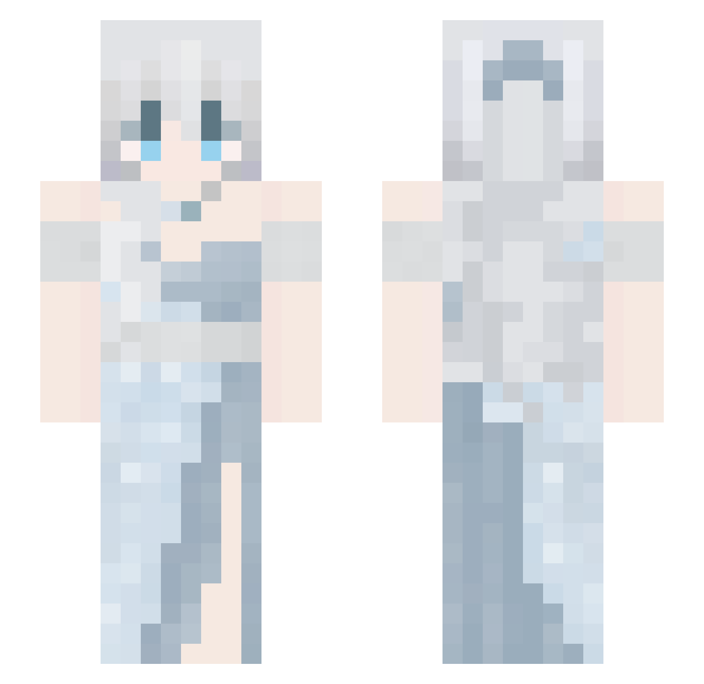 pp0711 Minecraft skin, front and back view