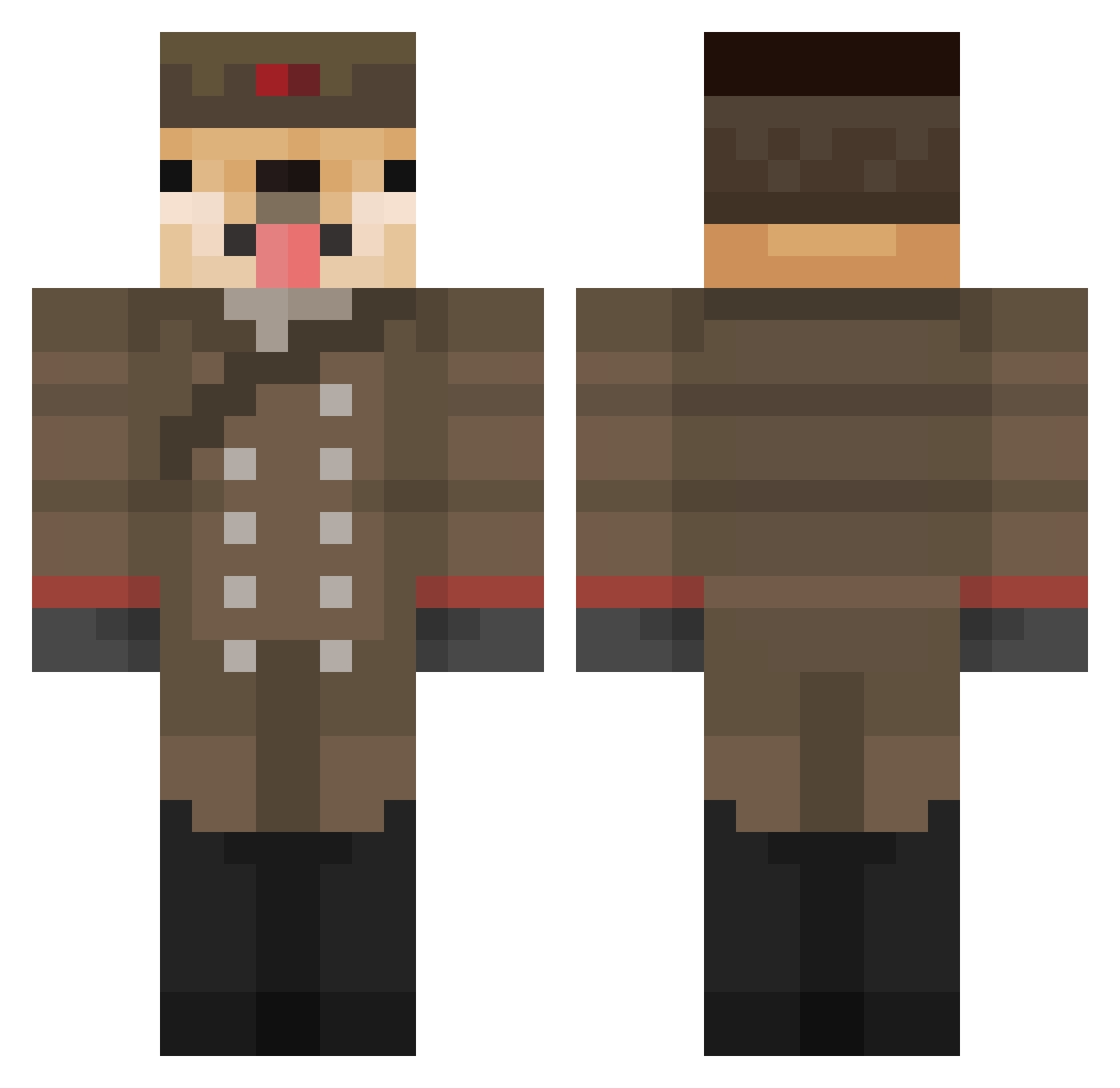 x_Lyrik_x Minecraft skin, front and back view
