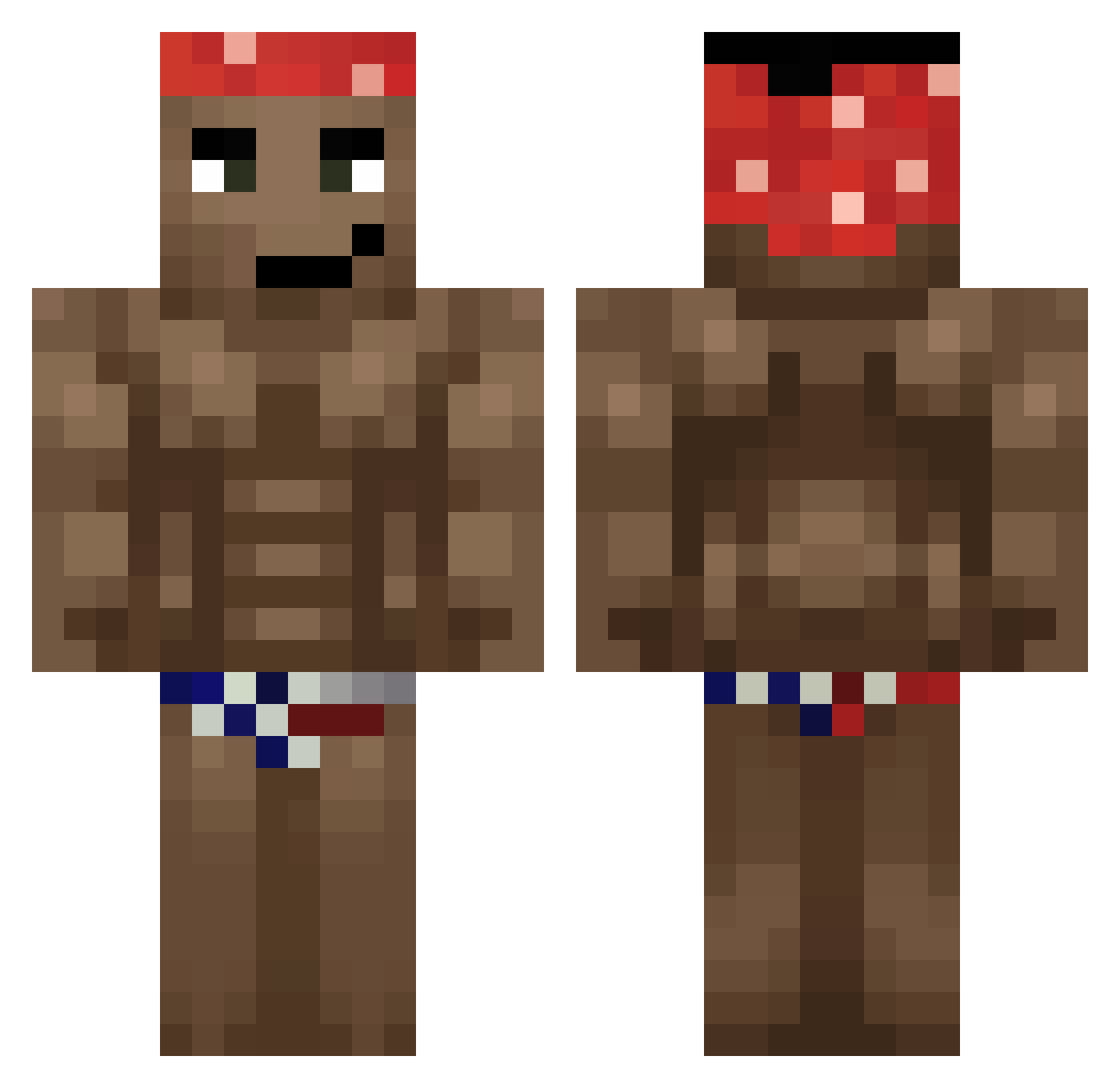 SiergiejKopyszko Minecraft skin, front and back view