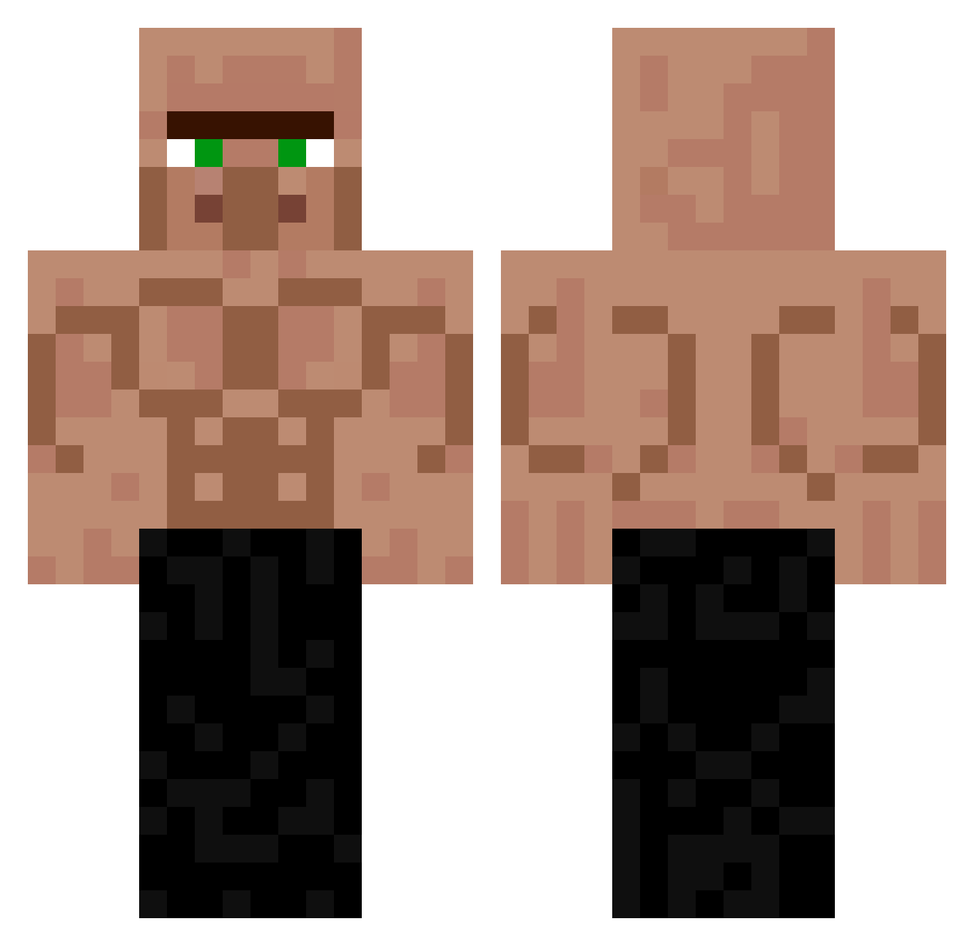 CASY_2012 Minecraft skin, front and back view
