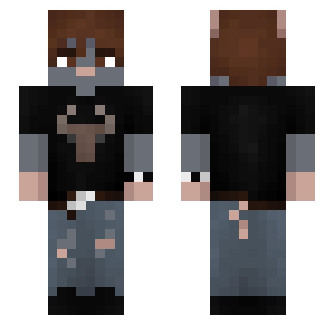 PatrickNew Minecraft skin, front and back view