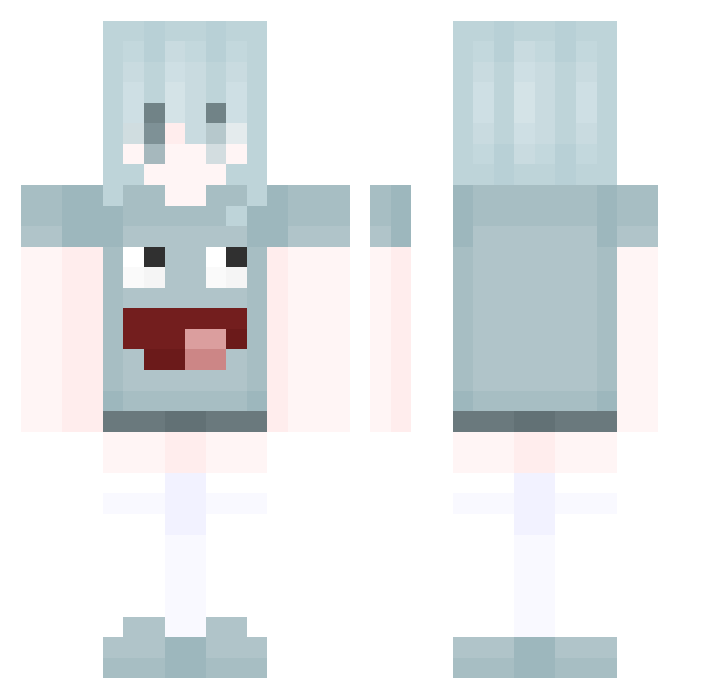 Savezone22080 Minecraft skin, front and back view