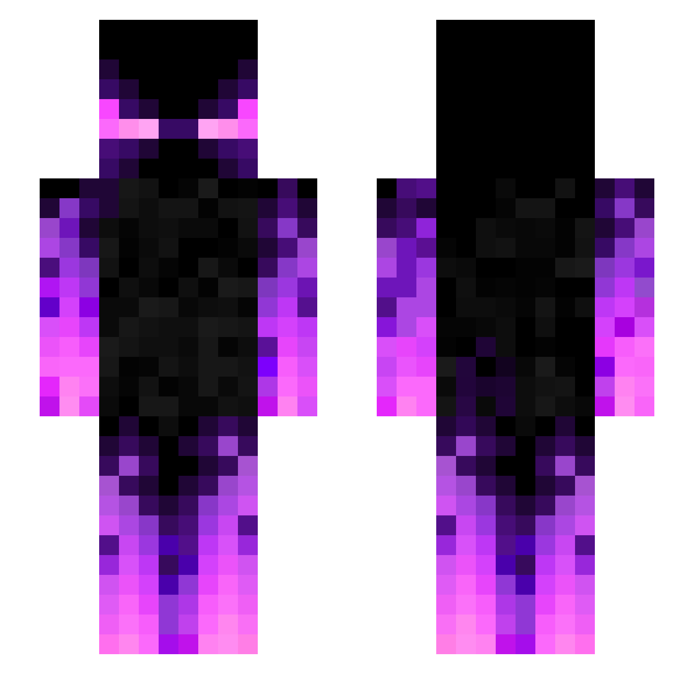 MRSHAGGE Minecraft skin, front and back view