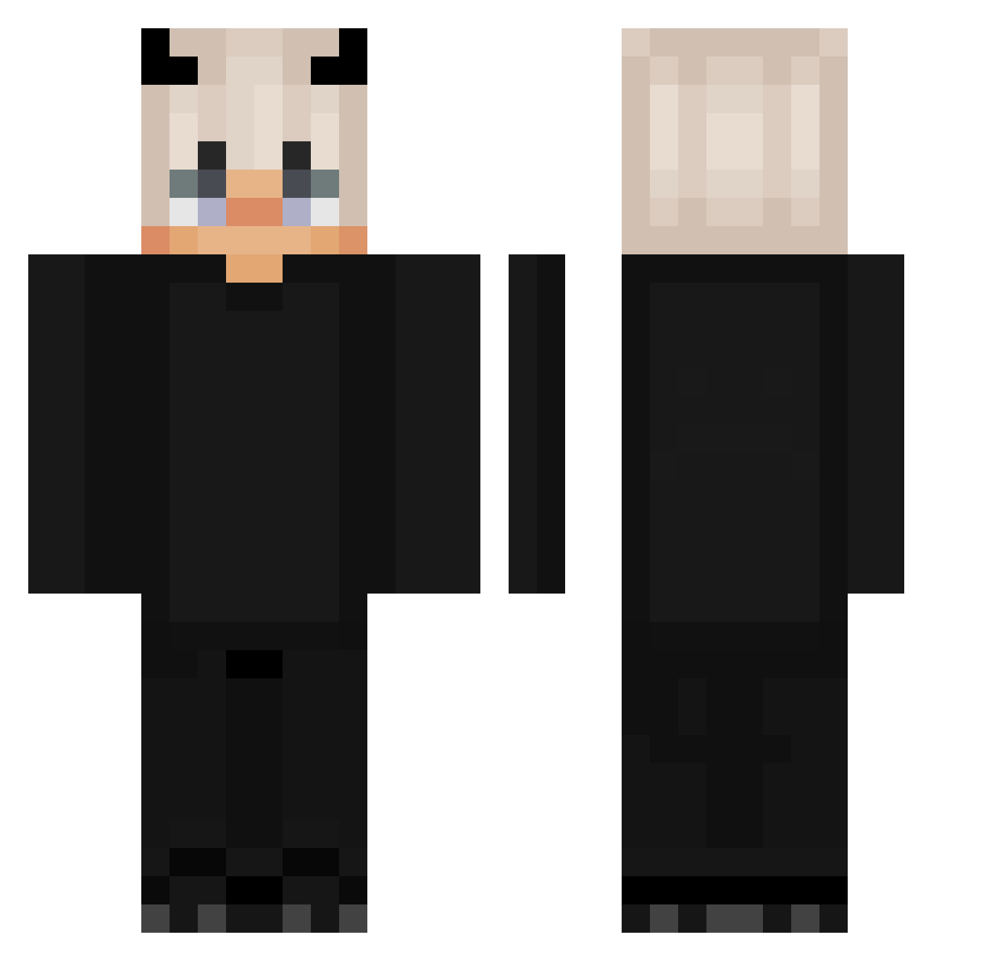 jeroen23232 Minecraft skin, front and back view