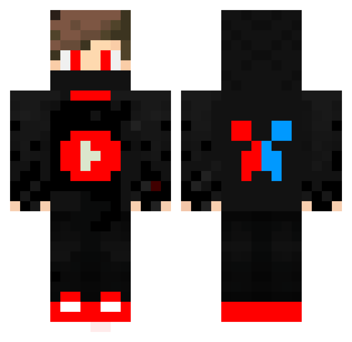 Ida_ Minecraft skin, front and back view