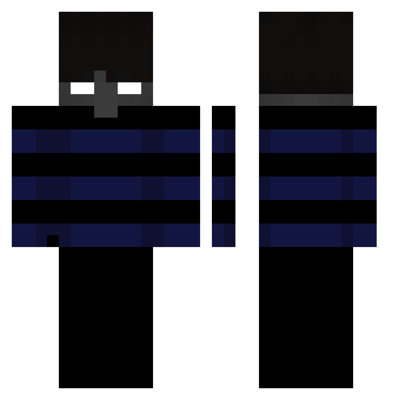 himyis Minecraft skin, front and back view