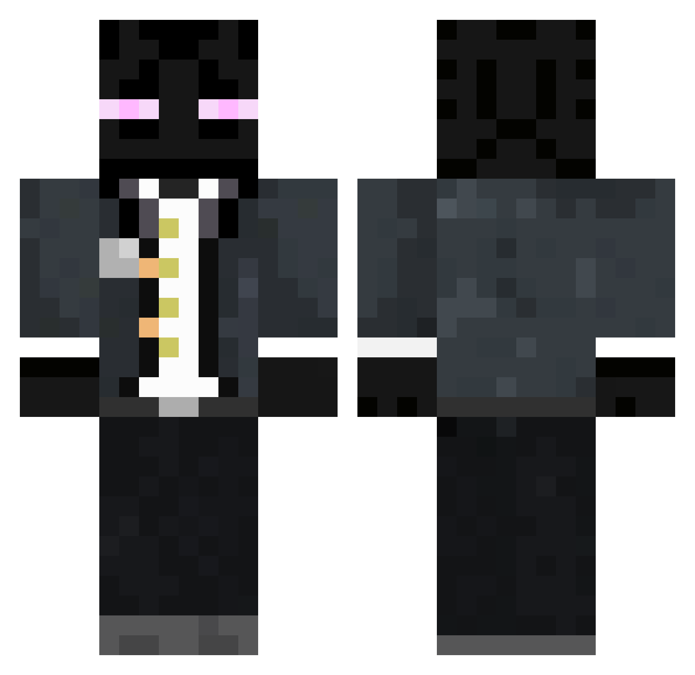 Selcudet_ Minecraft skin, front and back view
