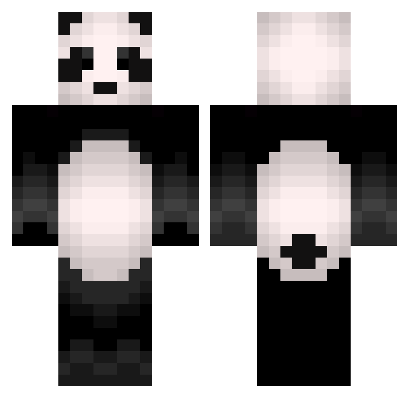 oliwia222 Minecraft skin, front and back view