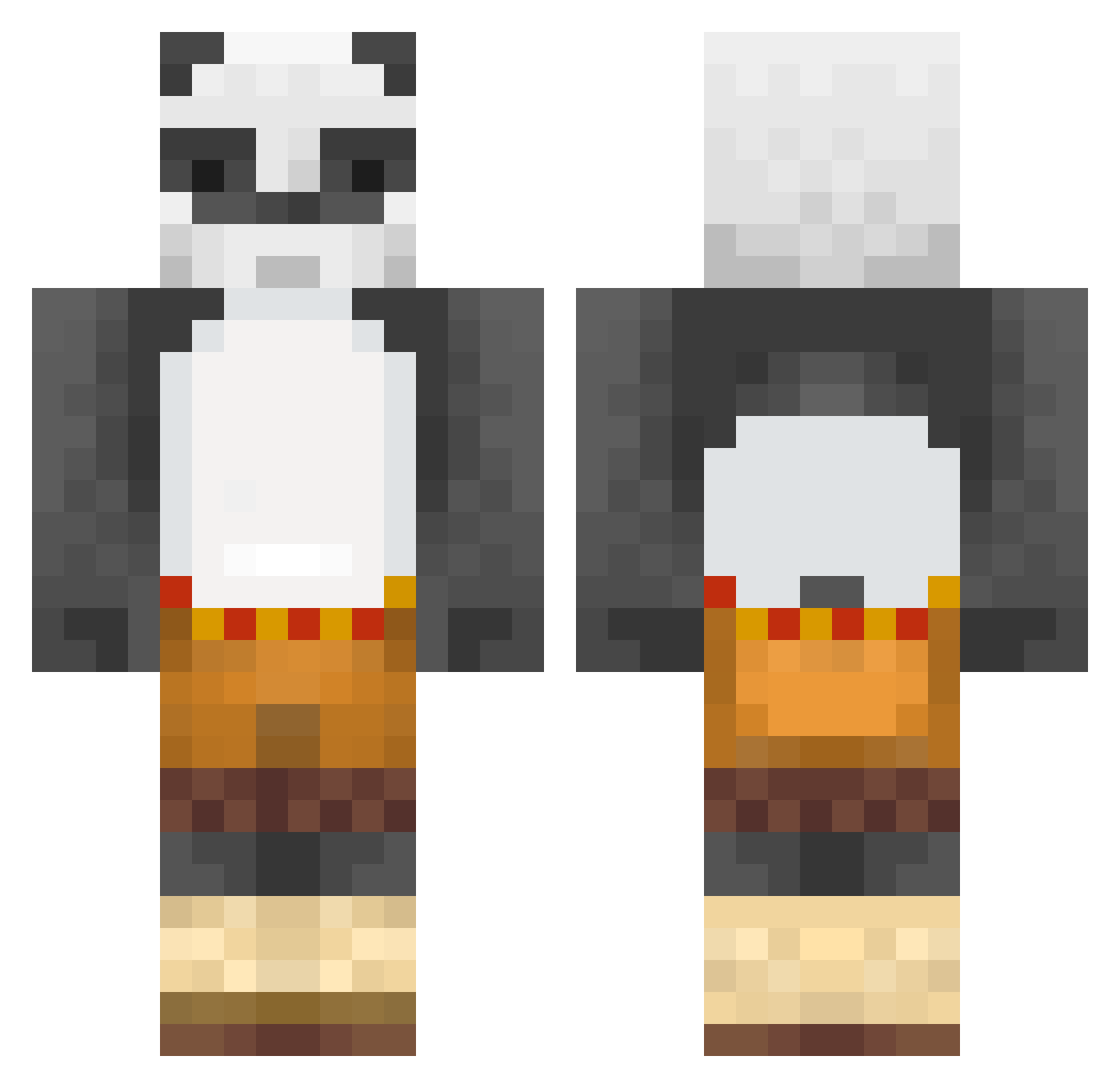 xlvkas_ Minecraft skin, front and back view
