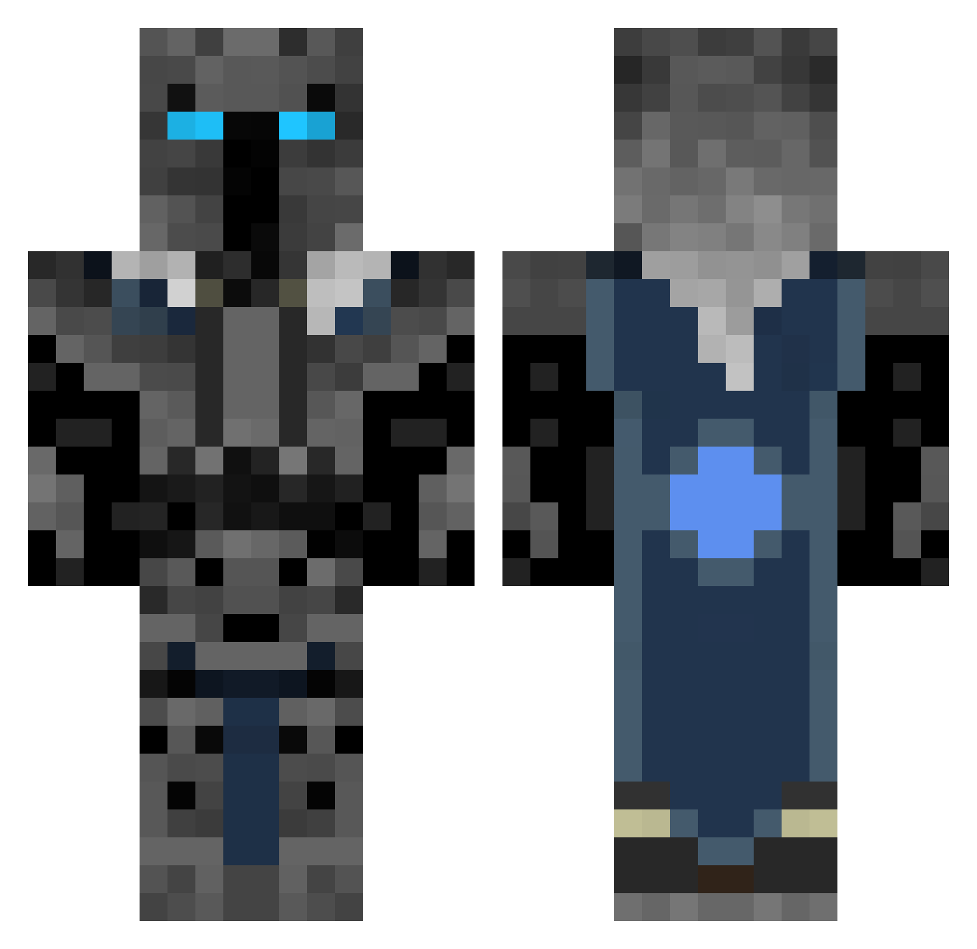 Xavier4621 Minecraft skin, front and back view