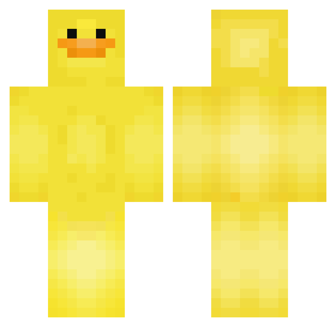 superlangemax Minecraft skin, front and back view
