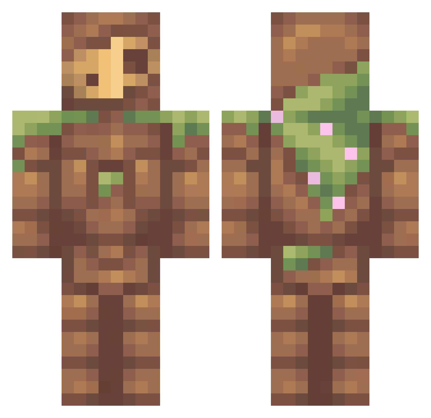 B0BTHEBANDIT Minecraft skin, front and back view