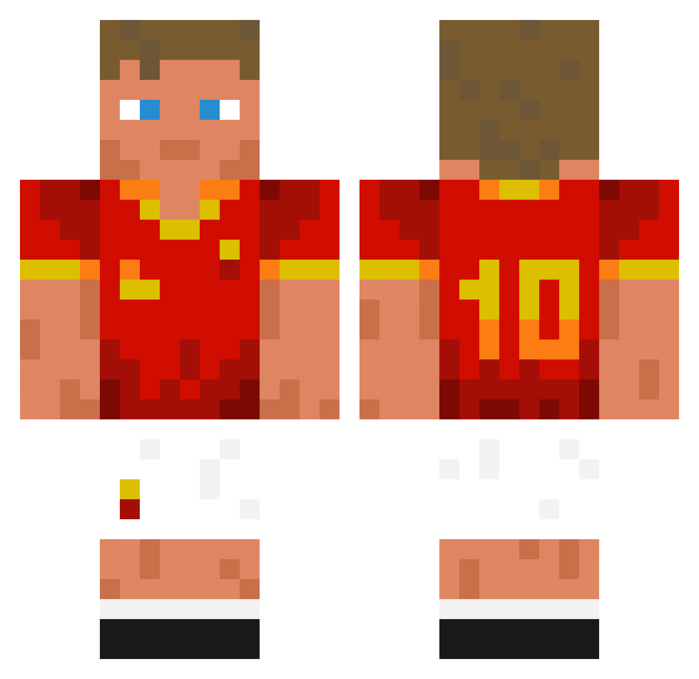 mrcleanp Minecraft skin, front and back view