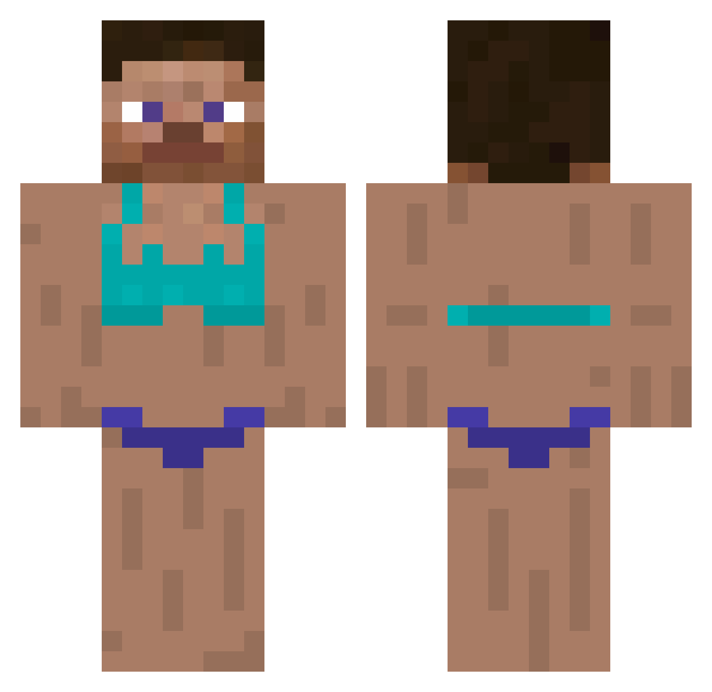 Alex_Mackevich Minecraft skin, front and back view