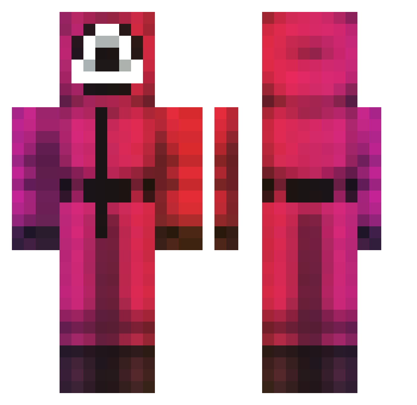 hyeop1260 Minecraft skin, front and back view