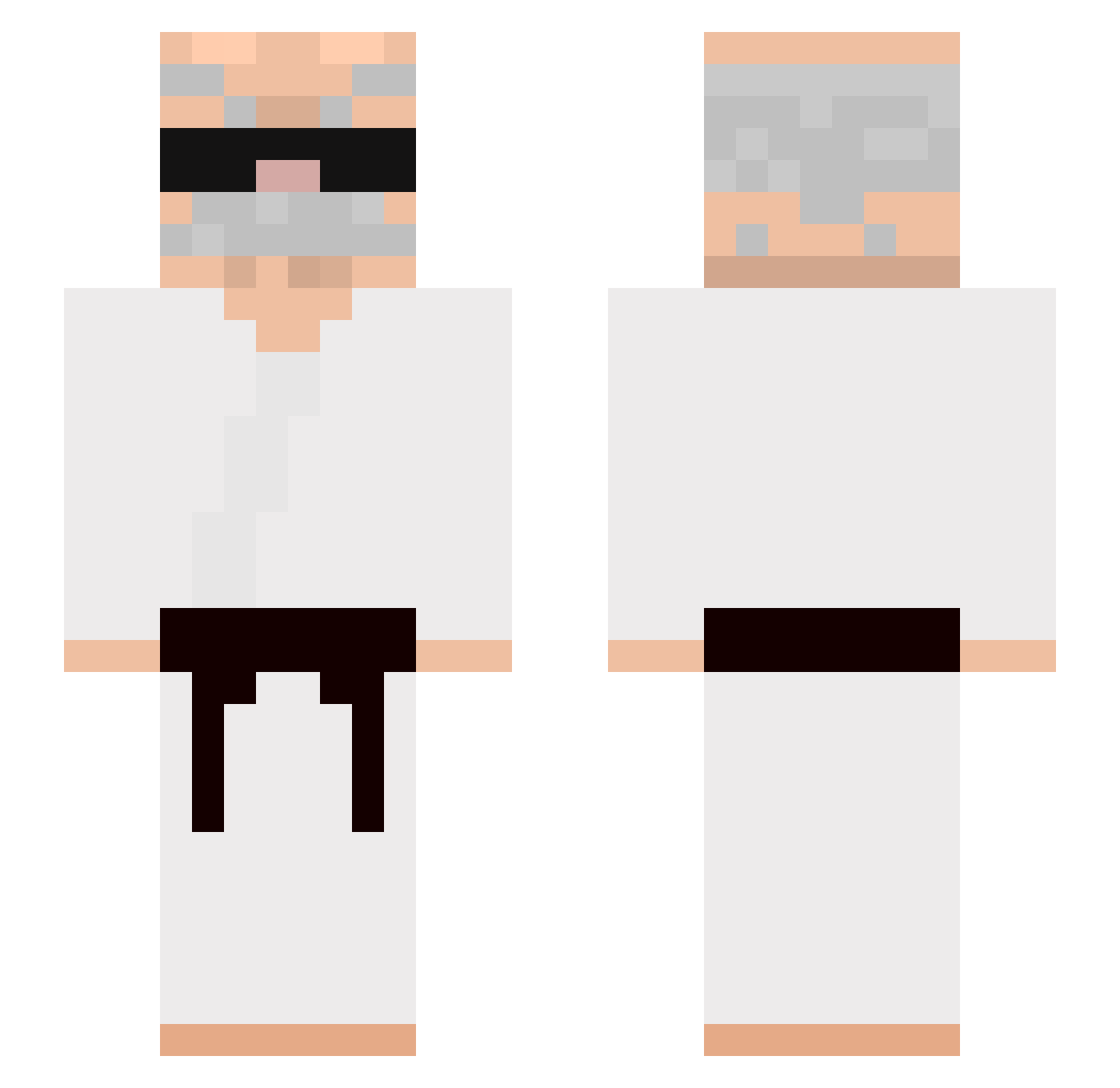 R_TX Minecraft skin, front and back view