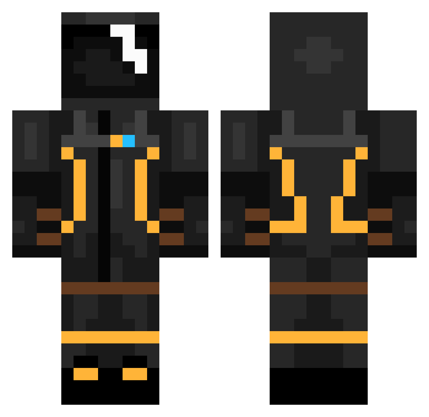 _G8 Minecraft skin, front and back view