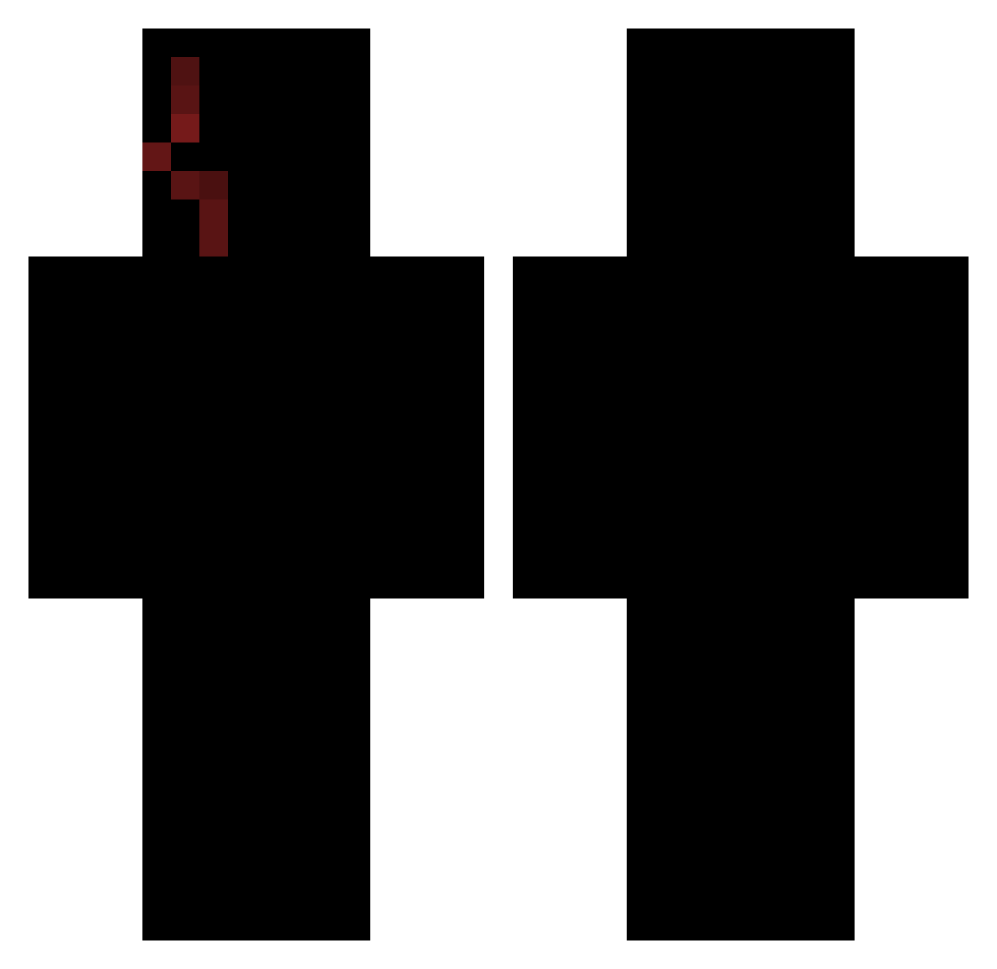SchwarzerJude Minecraft skin, front and back view