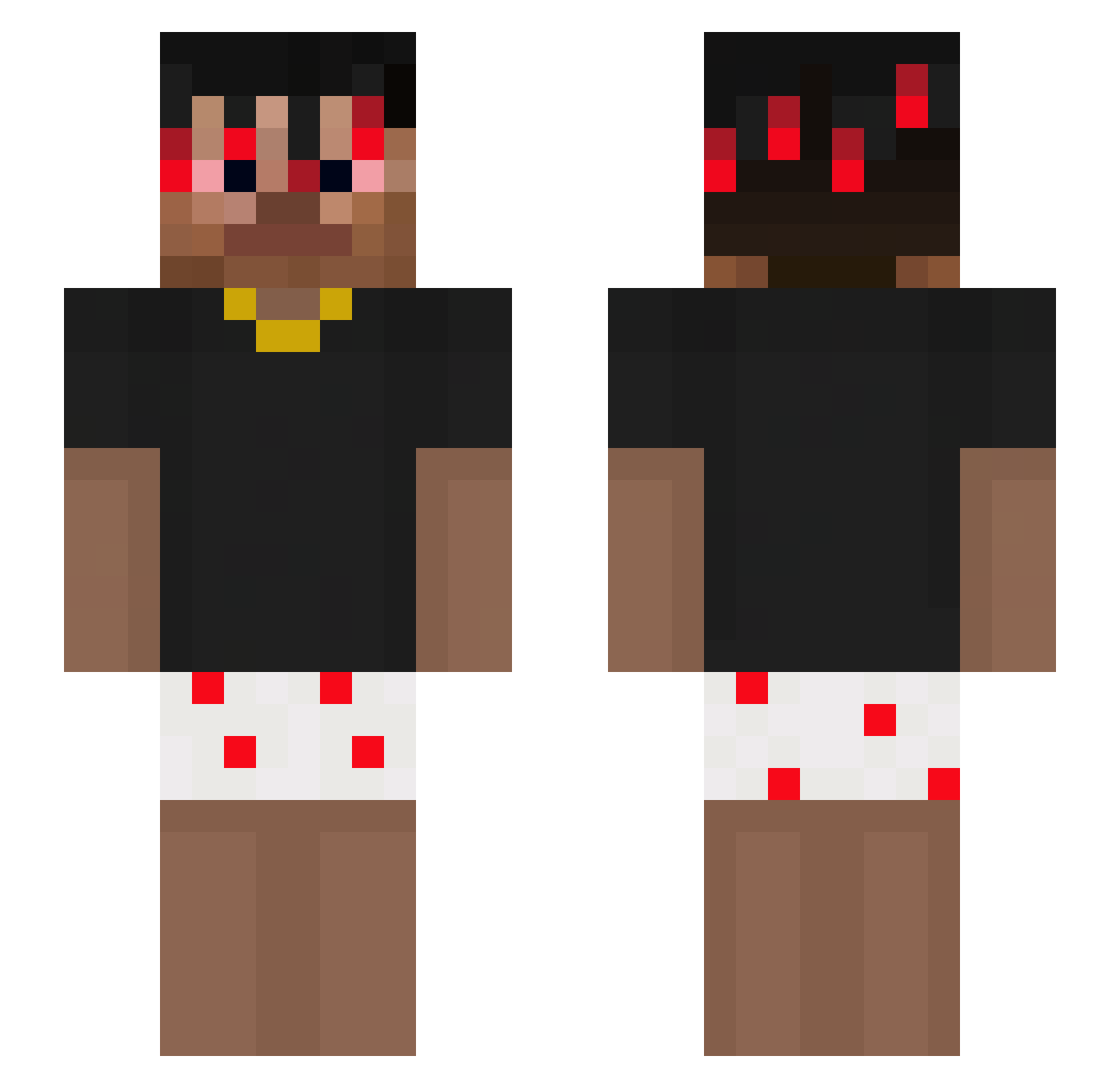 ShinKorea Minecraft skin, front and back view