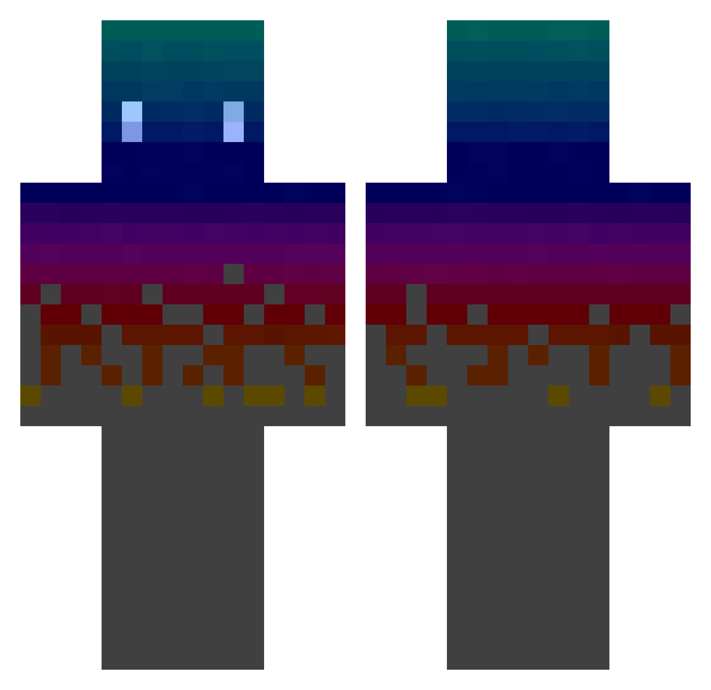 SthefanoZ Minecraft skin, front and back view