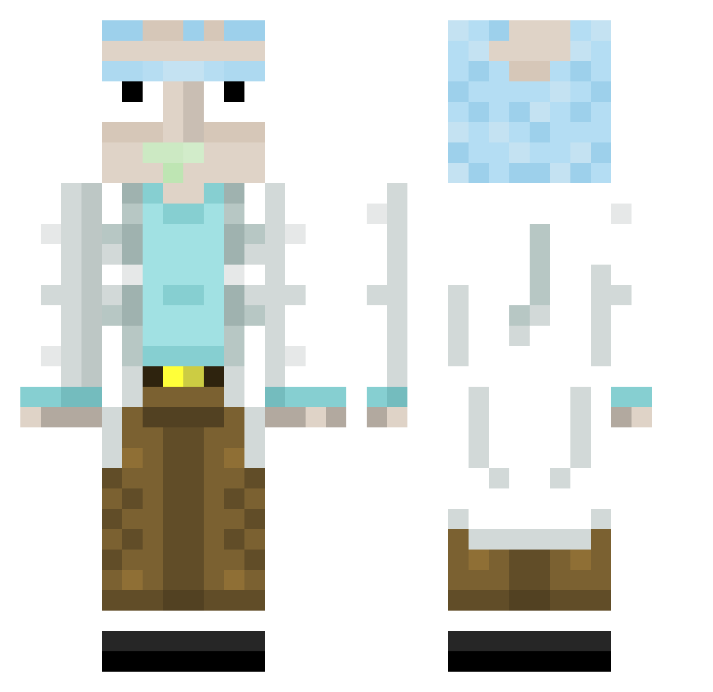 lewe_jadro34 Minecraft skin, front and back view