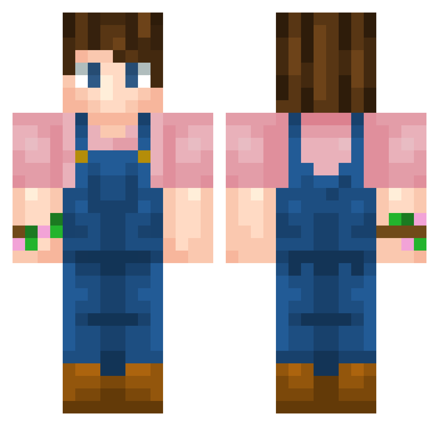 SammyBammy02 Minecraft skin, front and back view