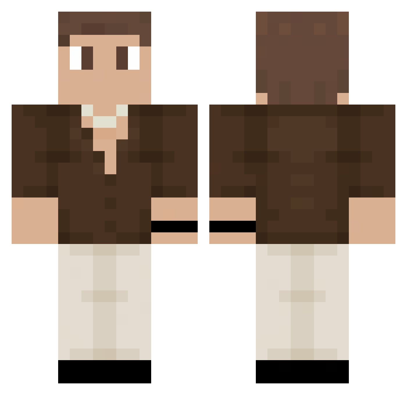 43David Minecraft skin, front and back view