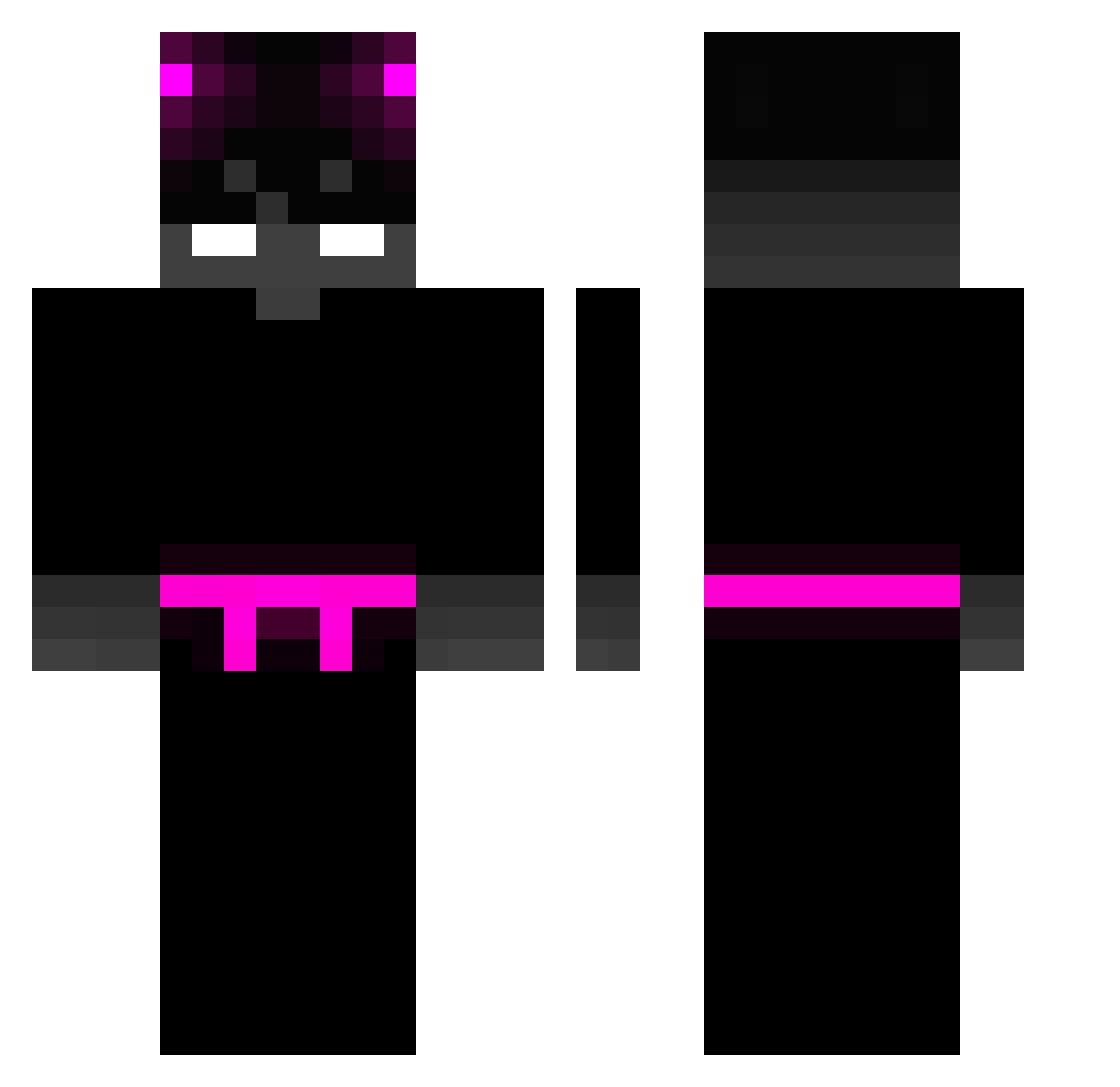debroboys Minecraft skin, front and back view